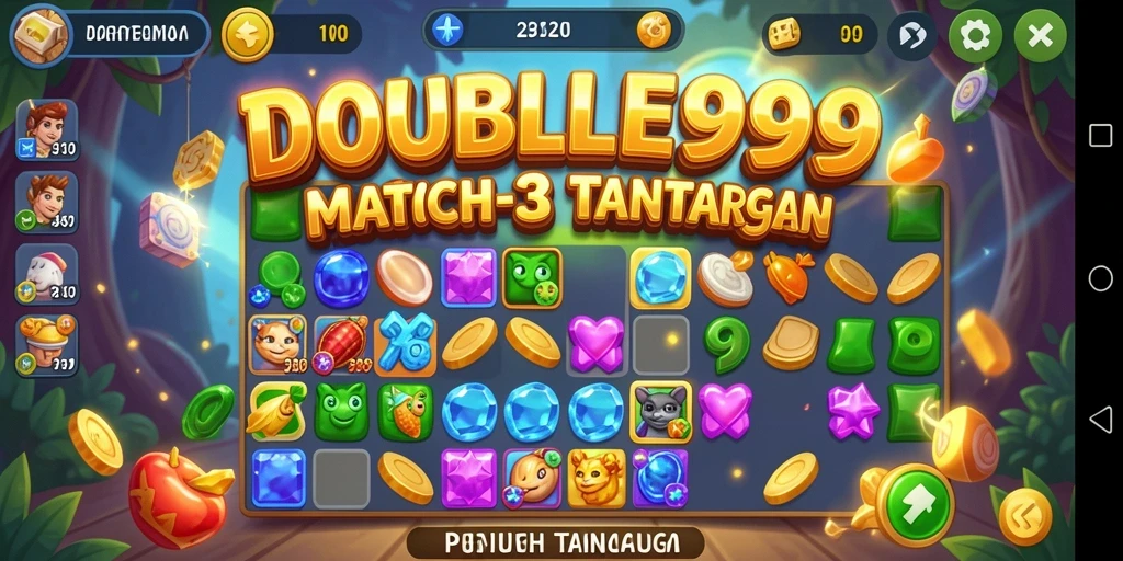 Tampilan gameplay DOUBLE999 yang menantang dan menarik.