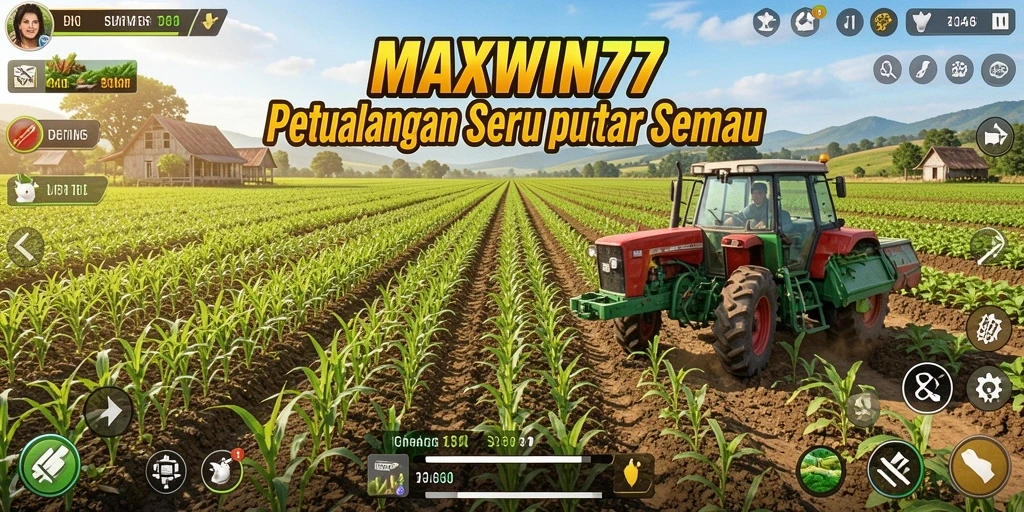 Tangkapan layar MAXWIN77 menunjukkan keindahan dan keseruan gameplay pertanian.