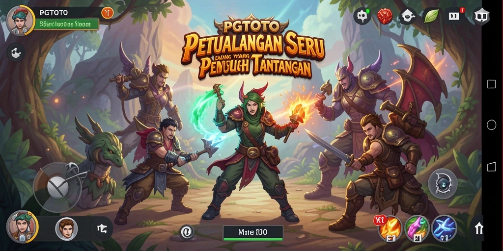 Screenshot PGTOTO menampilkan gameplay petualangan yang mendebarkan.