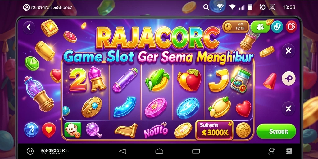 Screenshot gameplay RAJACORC menunjukkan keseruan saat bermain Slot.