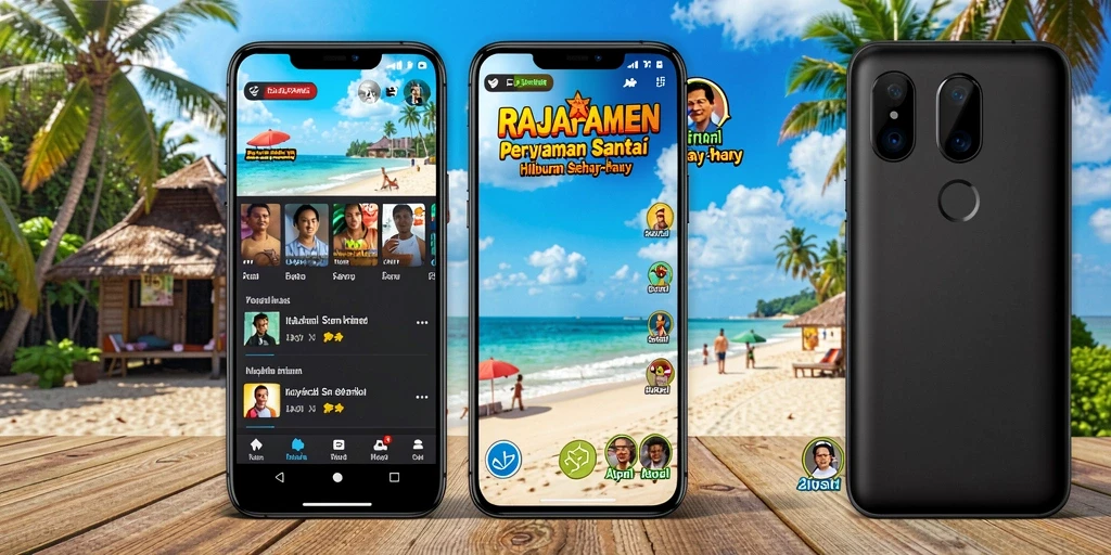 Tampilan gameplay RAJAPAMEN yang ceria dan penuh warna.