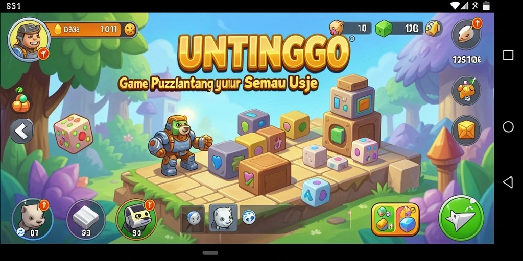 Tampilan gameplay menarik dari UNTUNGGO yang penuh tantangan.